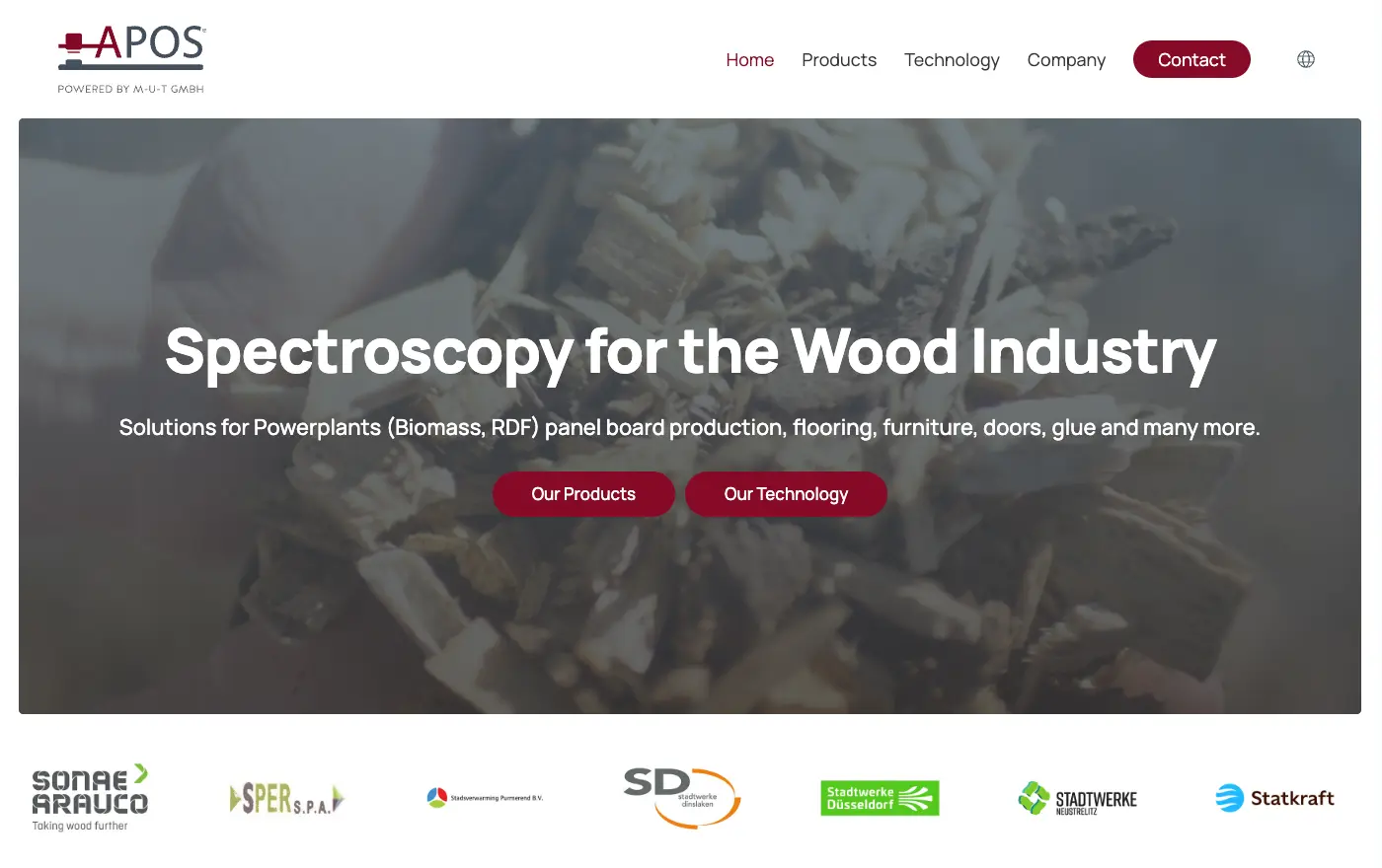 Webdesign Hamburg – Beispiel-Website Holzindustrie