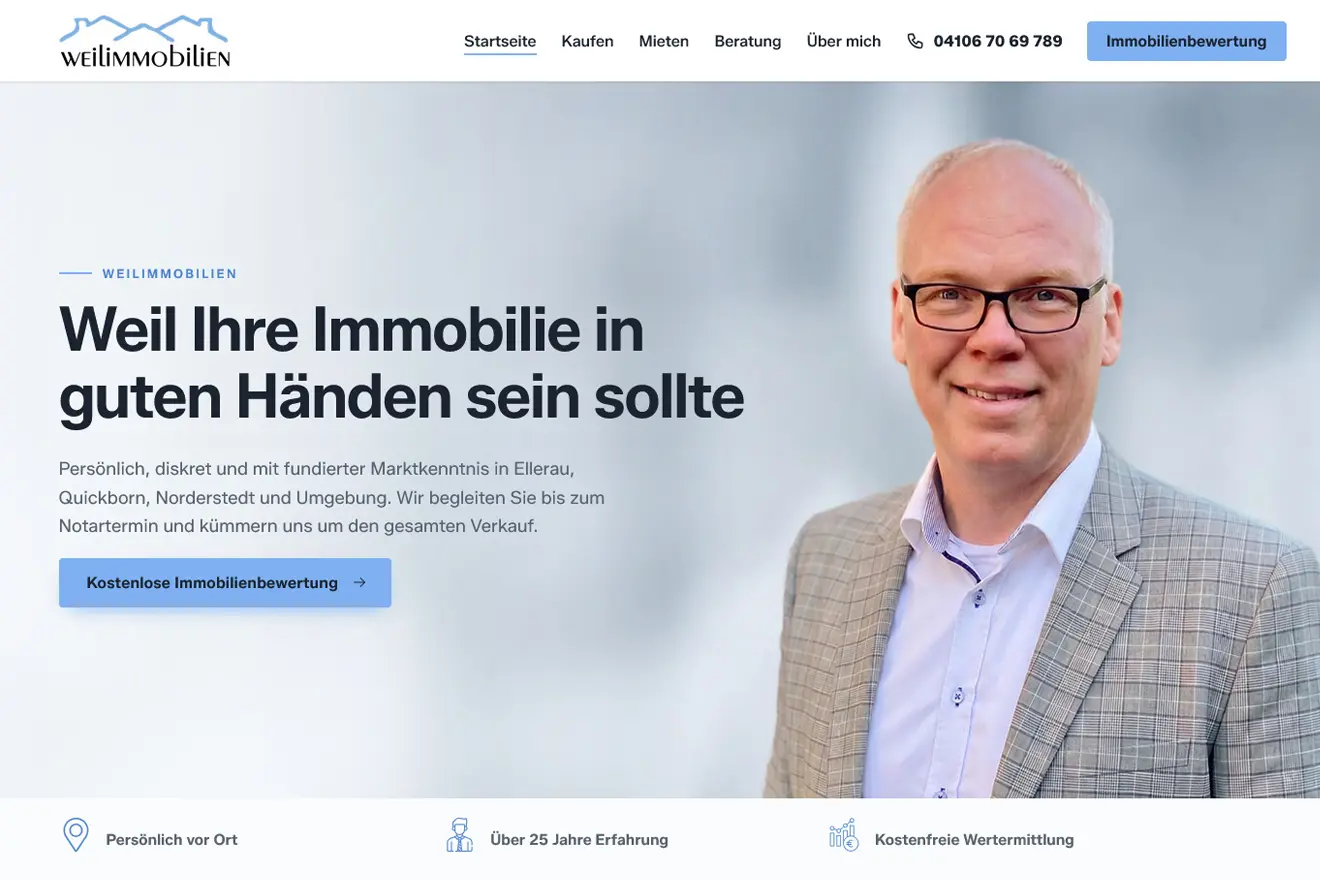 Webdesign für Immobilienmakler